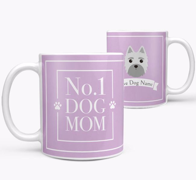 Personalised 'No.1 Mom' Mug from your {breedFullName}